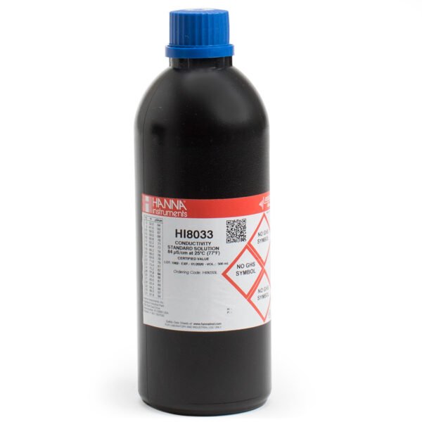 84 µS/cm Conductivity Standard in FDA Bottle (500mL)