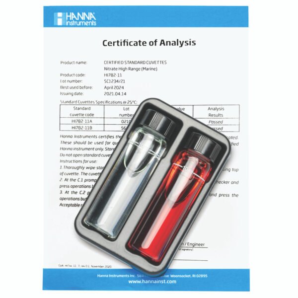Marine Nitrate High Range Checker® HC Calibration Check Set