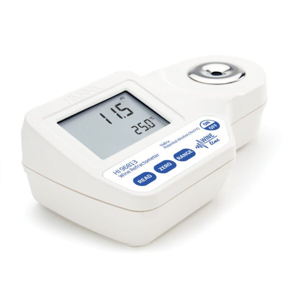 Digital Refractometer for % Brix and Potential Alcohol (% V/V) Analysis in Wine, Must and Juice