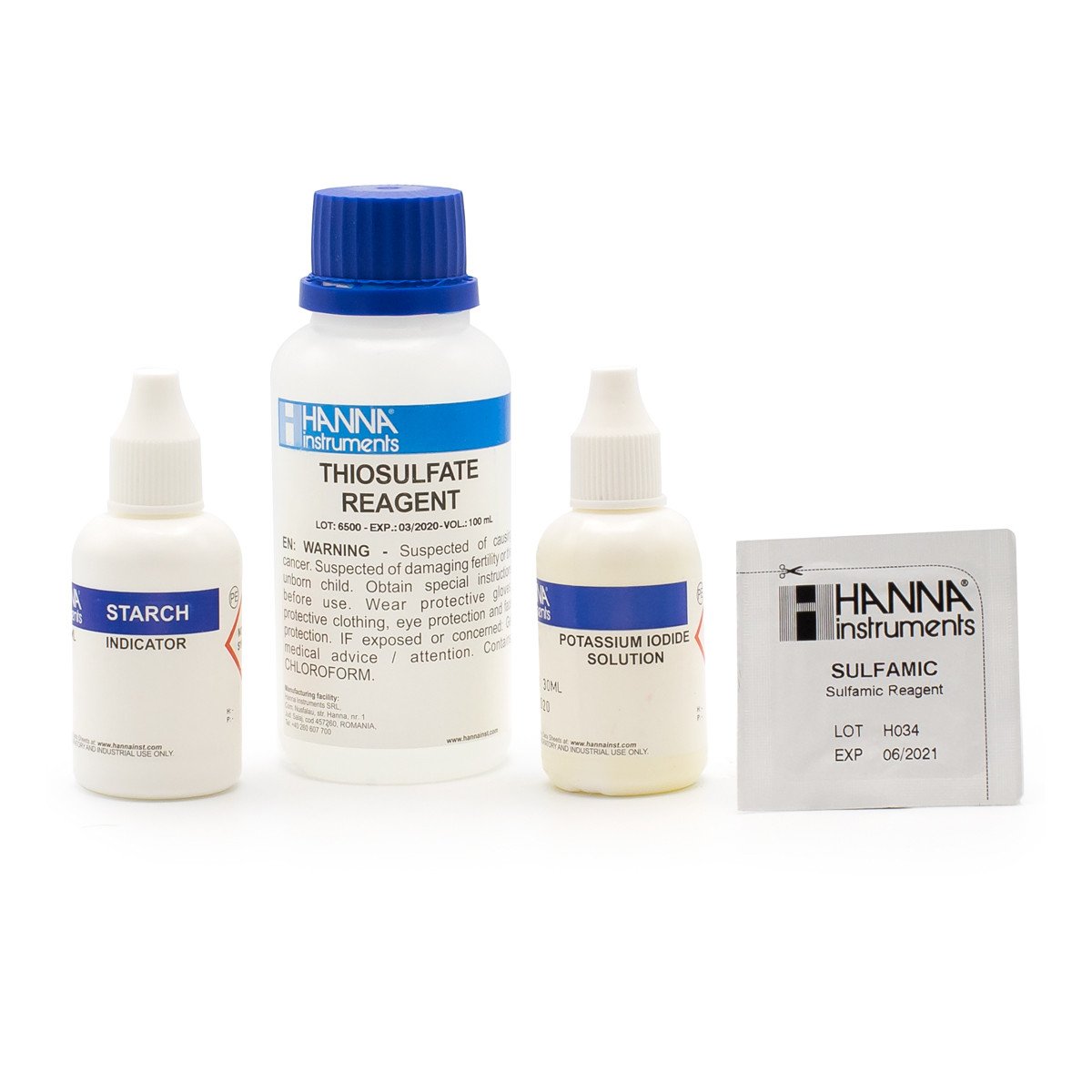 Total Chlorine High Range Test Kit Replacement Reagents 100 Tests Alat Testcom 9873