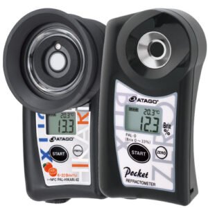Atago IR Brix Meter × Brix Meter PAL-HIKARi 42+PAL-0 (Orange)