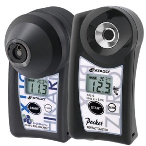 Atago IR Brix Meter × Brix Meter PAL-HIKARi 7+PAL-0 (Blueberry)