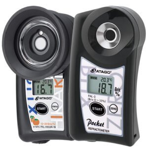 Atago IR Brix Meter × Brix Meter PAL-HIKARi 19+PAL-0 (persimmon)