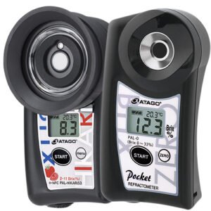 Atago IR Brix Meter × Brix Meter PAL-HIKARi 53+PAL-0 (Tomatoes)