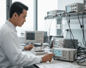 1-Phase Power Meter PCE-PA6000-ICA dengan sertifikat kalibrasi ISO untuk pengukuran daya satu fase presisi tinggi