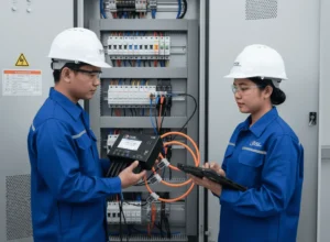 3-Phase Power Meter / 3-Phase Power Analyzer PCE-PA 6500 F150-ICA dengan sertifikat kalibrasi ISO untuk pengukuran daya tiga fase presisi tinggi