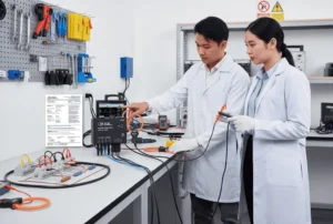 3-Phase Power Meter / 3-Phase Power Analyzer PCE-PA 6500 F50-ICA dengan sertifikat kalibrasi ISO untuk pengukuran daya tiga fase presisi tinggi