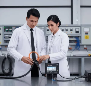3-Phase Power Meter / 3-Phase Power Analyzer PCE-PA 6500 F50 alat ukur daya tiga fase presisi tinggi untuk industri dan laboratorium