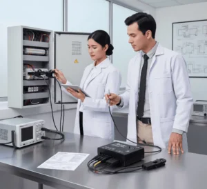 3-Phase Power Meter / 3-Phase Power Analyzer PCE-PA 6500 R11-ICA dengan sertifikat kalibrasi ISO untuk pengukuran daya tiga fase presisi tinggi