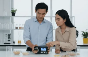 Absolute Moisture Meter / Grain Moisture Meter PCE-GMM 10 alat pengukur kadar air presisi tinggi untuk biji-bijian, pangan, laboratorium, dan pertanian