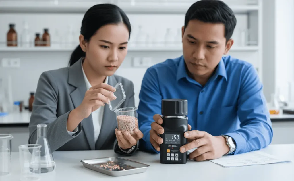 Absolute Moisture Meter PCE-GMM 15 alat pengukur kadar air presisi tinggi untuk laboratorium dan industri