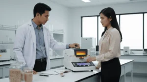 Absolute Moisture Meter PCE-MA 100 alat pengukur kadar air presisi tinggi untuk laboratorium dan industri