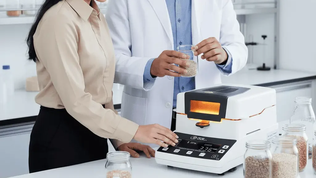 Absolute Moisture Meter PCE-MA 110 alat pengukur kadar air presisi tinggi untuk laboratorium dan industri