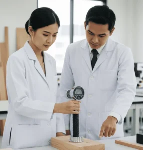 Absolute Moisture Meter for Wood PCE-WMH-3 alat pengukur kadar air kayu presisi tinggi untuk industri dan konstruksi