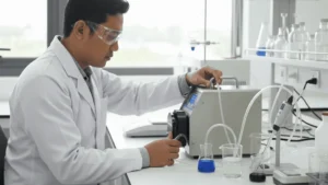 BT300L Peristaltic Pump – Pompa peristaltik laboratorium dengan kontrol kecepatan presisi dan desain modern