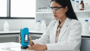 AMN50 Gloss Meter Triple Angle alat ukur kilap permukaan tiga sudut akurat untuk cat, plastik, logam, dan industri otomotif