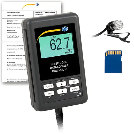 Condition Monitoring Data Logging Device PCE-NDL 10-ICA incl. ISO Cal. Cert.