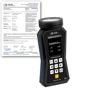 Condition Monitoring Stroboscope PCE-LES 108-ICA incl. ISO-Calibration Certificate