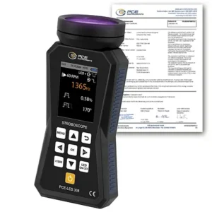 Condition Monitoring Stroboscope PCE-LES 308UV-365-ICA incl. ISO-Calibration Certificate