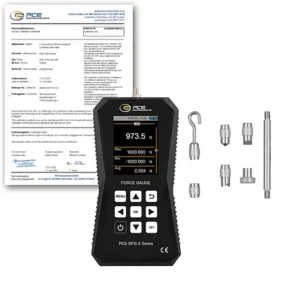 Force Gauge / Digital Force Gauge PCE-DFG 1000 X-ICA incl. ISO-Calibration Certificate