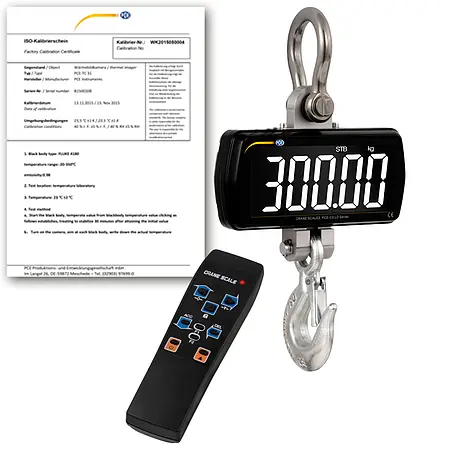 Heavy Duty Scale PCE-CS 300LD-ICA incl. ISO Calibration Certificate