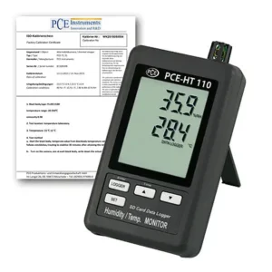 HVAC Humidity/Temp. Data Logger PCE-HT110-ICA incl. ISO Calibration Certificate