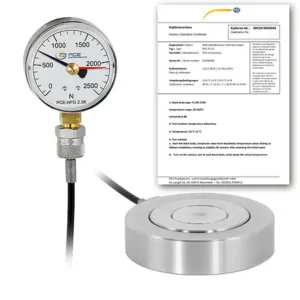 Hydraulic Force Gauges PCE-HFG 2.5K-E100-ICA Incl. ISO Calibration Certificate