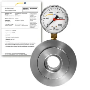 Hydraulic Force Gauges PCE-HFG 2.5K-ICA Incl. ISO Calibration Certificate