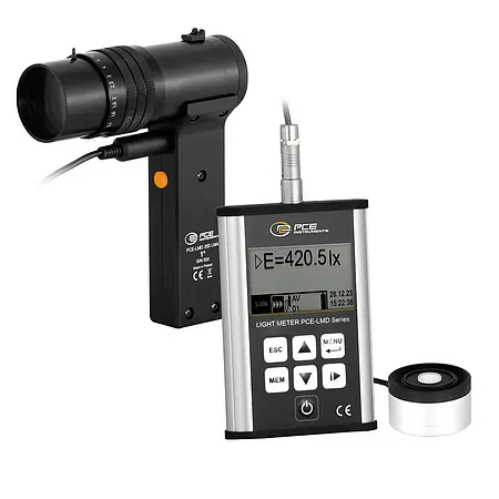 Light Meter PCE-LMD 200-LD-KIT incl. luminance accessory