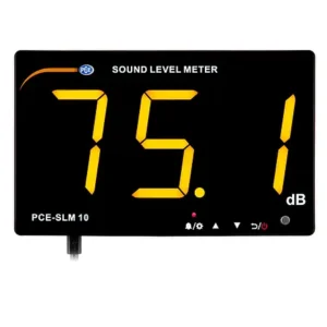 Noise Warning Sign / Sound Level Meter PCE-SLM 10