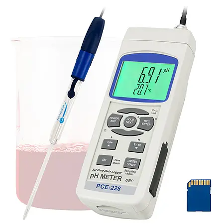 pH Meter PCE-228LIQ for Beverages and Dairy Products