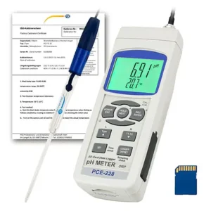 pH Meter PCE-228LIQ-ICA for Beverages and Dairy Products incl. ISO cal cert
