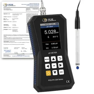 pH Meter / pH Tester PCE-PH 228HTE-ICA incl. ISO-Calibration Certificate