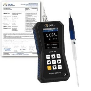 pH Meter / pH Tester PCE-PH 228LAB-ME3-ICA incl. ISO-Calibration Certificate