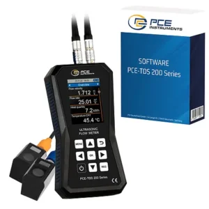 Portable Ultrasonic Flow Meter PCE-TDS 200 S-SW-KIT incl. software