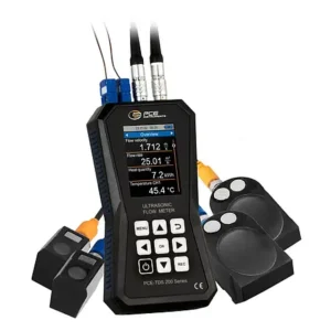 Portable Ultrasonic Flow Meter PCE-TDS 200+ SL-ICA incl. ISO Calibration Certificate