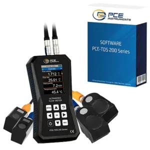 Portable Ultrasonic Flow Meter PCE-TDS 200 SM-SW-KIT incl. software