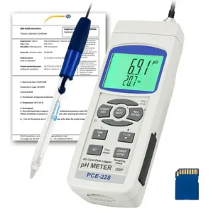 Slurry / Mud pH Meter PCE-228SLUR-ICA incl. ISO calibration certificate