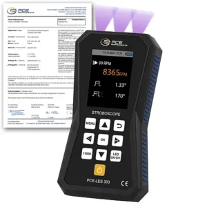 Tachometer PCE-LES 303UV-365-ICA incl. ISO-Calibration Certificate