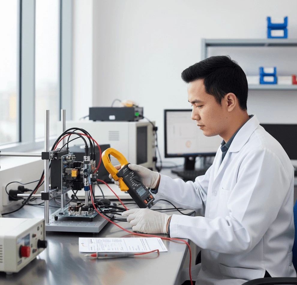 1-Phase Power Meter PCE-GPA 62-ICA dengan sertifikat kalibrasi ISO untuk pengukuran daya satu fase presisi tinggi