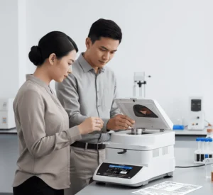 Absolute Moisture Meter PCE-MA 200TS-ICA dengan sertifikat kalibrasi ISO untuk pengukuran kadar air presisi