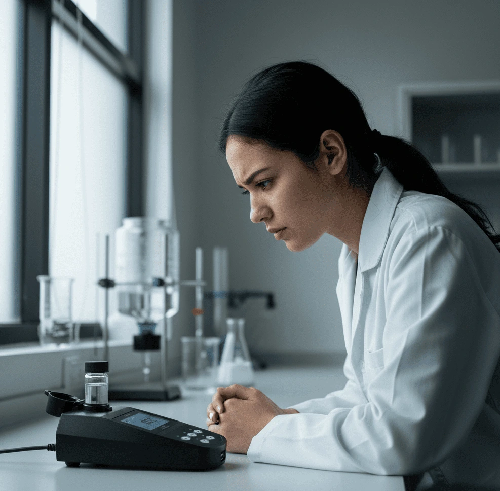 BANTE TB100 Portable Turbidity Meter – alat ukur kekeruhan air portabel berstandar ISO untuk analisis kualitas air di laboratorium dan lapangan.