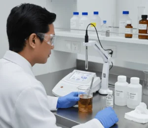 Bante210-UK Benchtop pH Meter – alat ukur pH laboratorium presisi untuk analisis air dan kontrol kualitas.