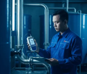 Bante320-UK Portable pH/Ion Meter – alat ukur pH dan konsentrasi ion portabel untuk pengujian air laboratorium dan lapangan.