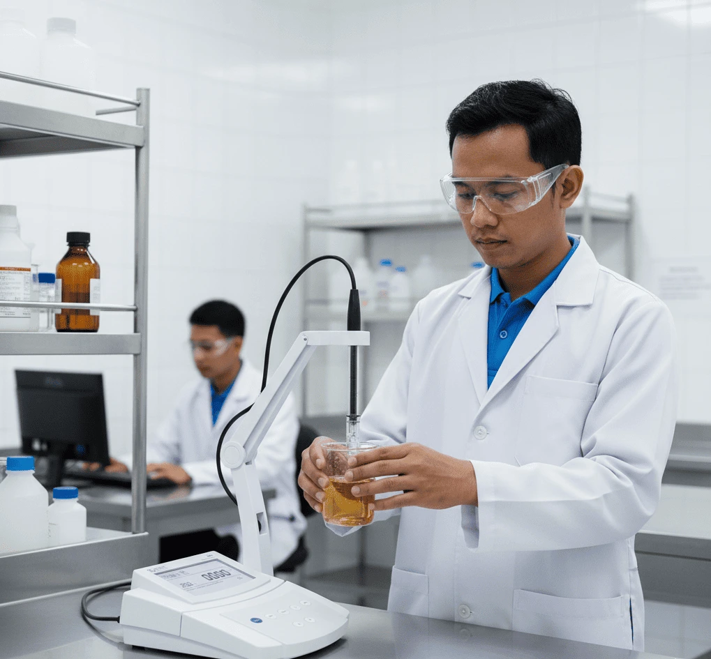 Bante510-S Benchtop Conductivity/TDS Meter – alat meja untuk ukur konduktivitas dan TDS akurat dengan ATC di laboratorium.