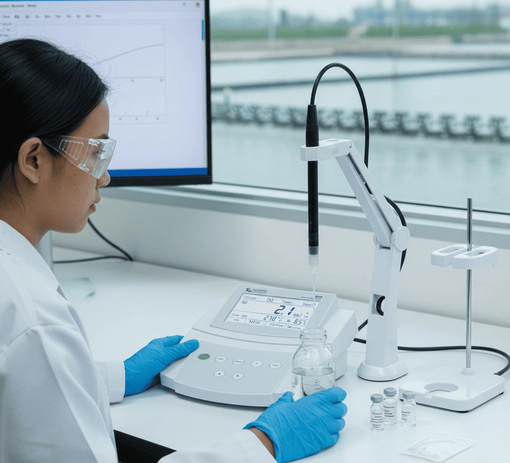 Bante810 Benchtop Dissolved Oxygen Meter—alat ukur oksigen terlarut (DO) presisi untuk laboratorium, WTP, dan WWTP