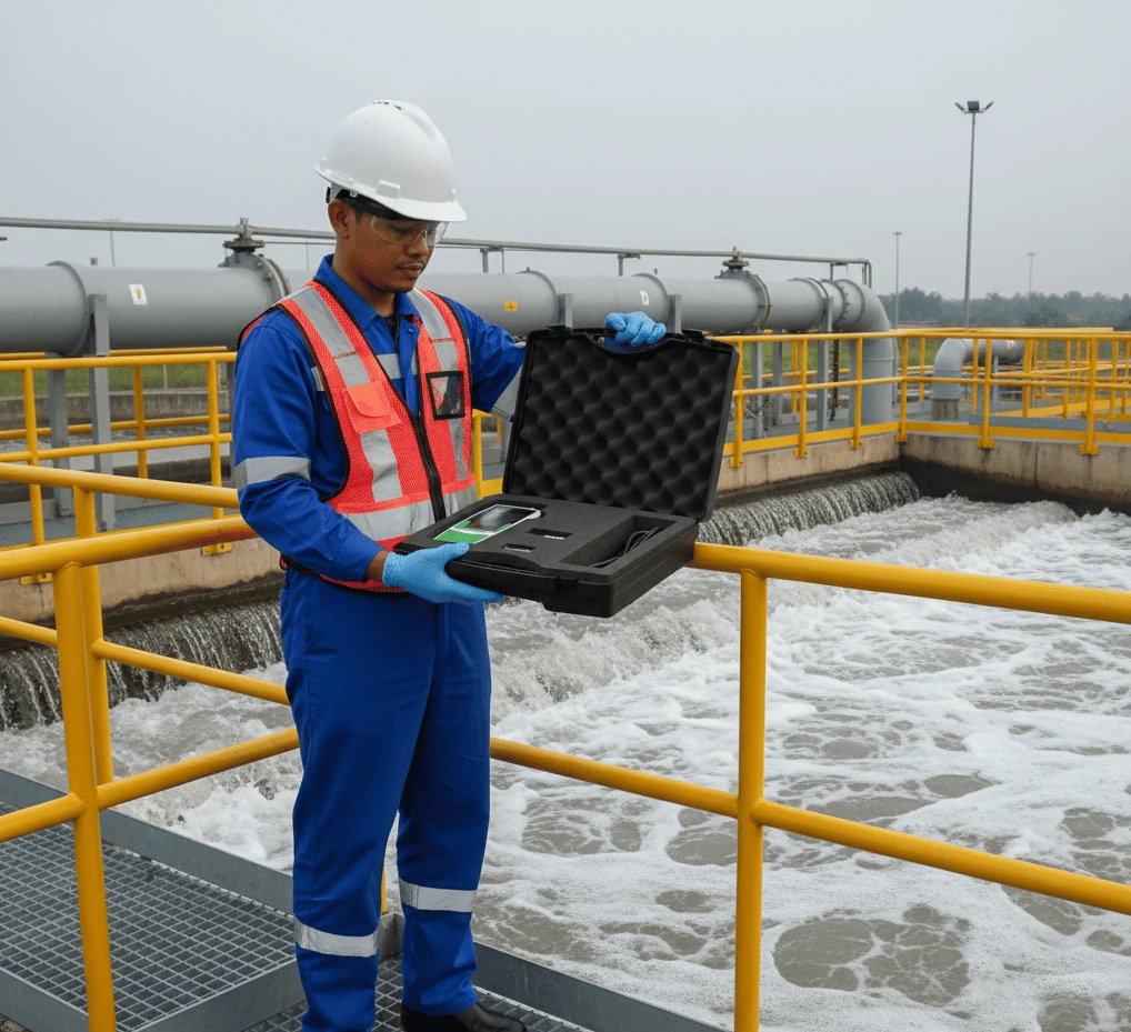 Bante821 Portable Dissolved Oxygen Meter—meter DO portabel untuk mengukur oksigen terlarut (DO) di air; cocok untuk laboratorium, akuakultur, WTP/WWTP