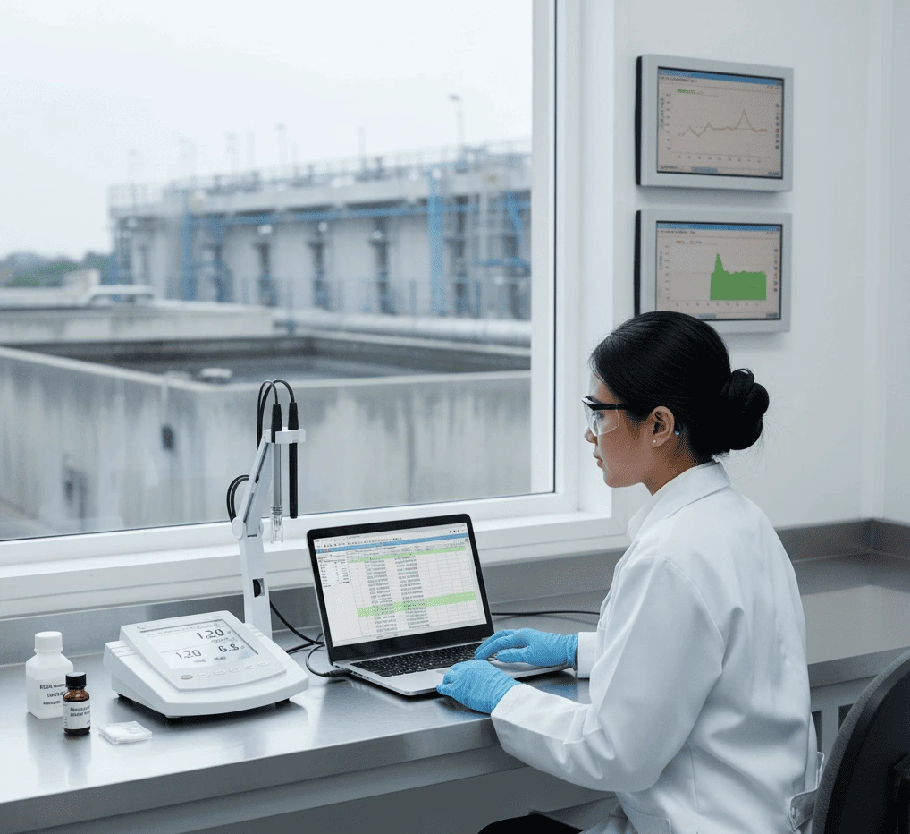 Bante904-CN meter konduktivitas & DO benchtop untuk laboratorium dan WWTP—uji kualitas air akurat (konduktivitas dan oksigen terlarut)