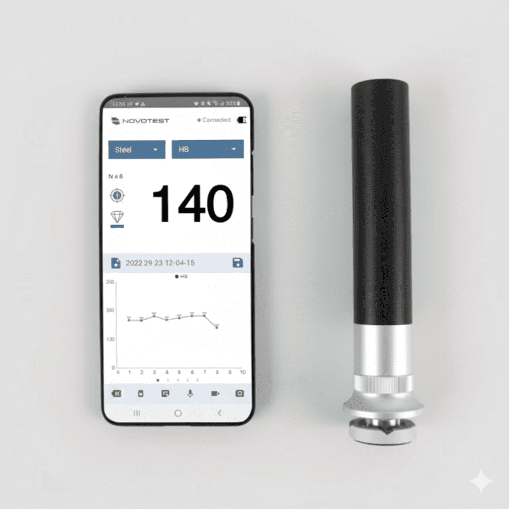 Wireless Hardness Tester NOVOTEST Lab UCI - Alat ukur kekerasan logam nirkabel dengan tampilan digital portabel