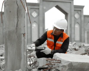 PCE-HT 224E palu uji beton (palu Schmidt) untuk mengukur nilai rebound dan estimasi kuat tekan beton secara nondestruktif di lapangan